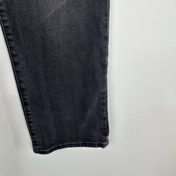 Levi's Faded Black Ribcage Straight Ankle Jeans - Picture 3 of 9